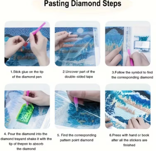 Preview: Diamond Painting Engel Flügel Herz